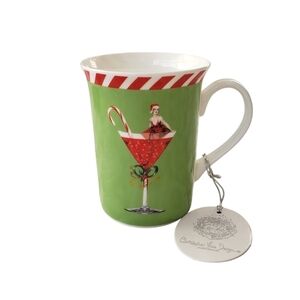 NWT Chistopher Vine Mug Naughty Burlesque Girl Holiday Theme